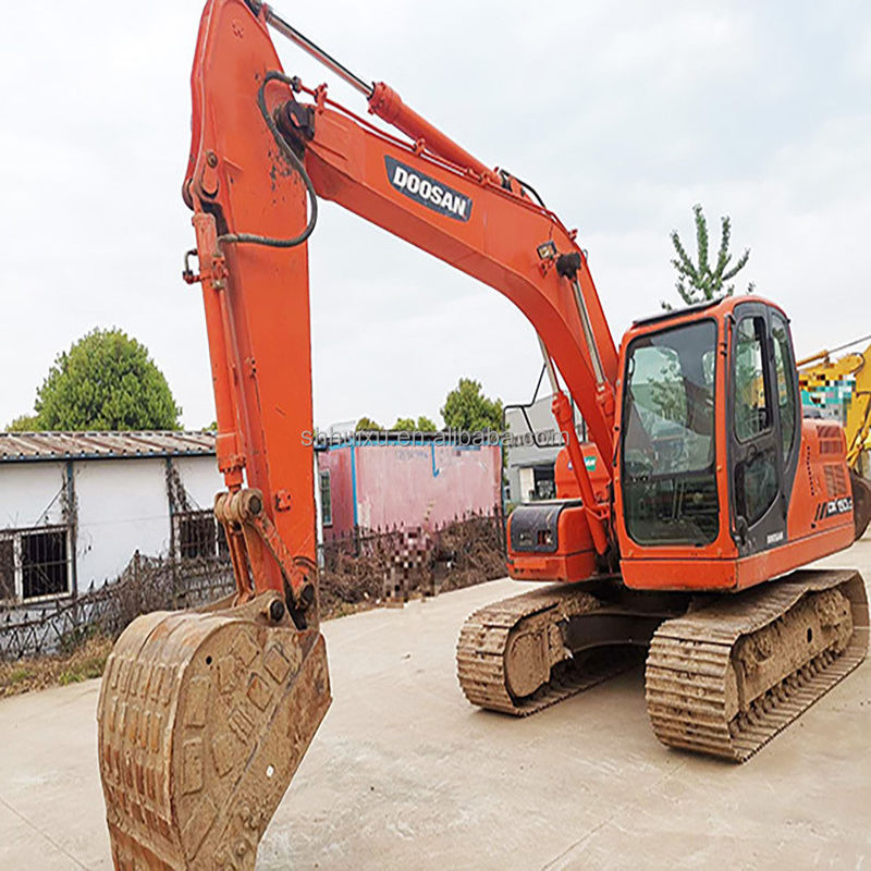 Подержанная качественная экскаваторная машина DOOSAN DX150 с низкой ценой на продажу/Подержанная гидравлическая машина для копания на ползучем Doosan DX150