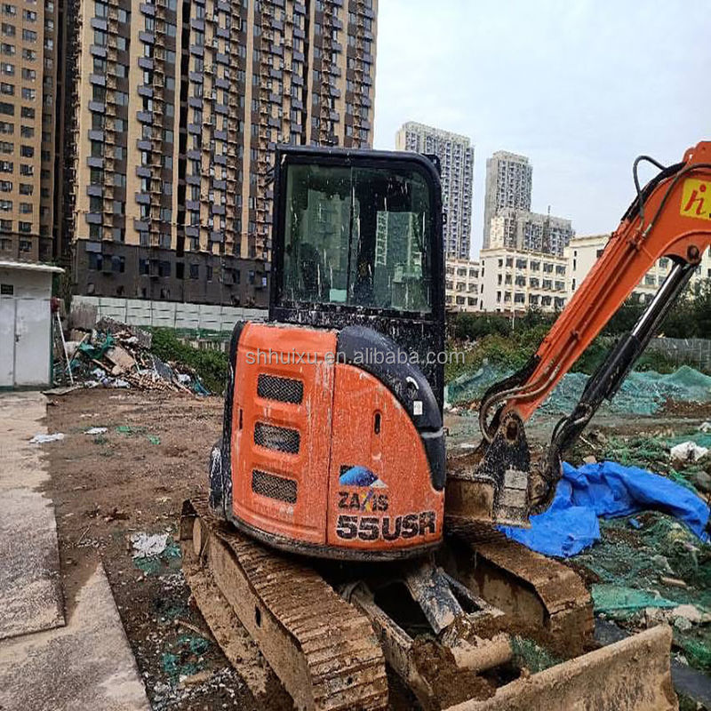 Hitachi на складе Подержанный Hitachi EX55 мини экскаватор для продажи подержанный Hitachi mini digger EX55 в хорошем состоянии