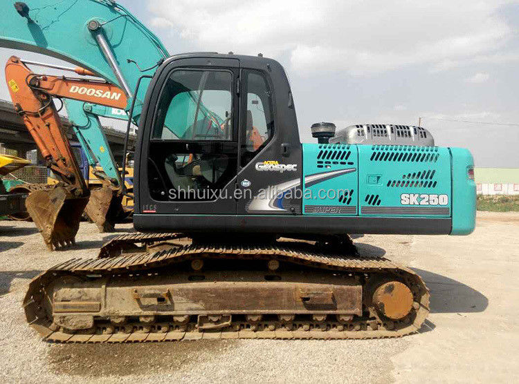 Kobelco SK200 Эксплуатационный экскаватор Kobelco SK250 Использованная каровая машина дешевая цена