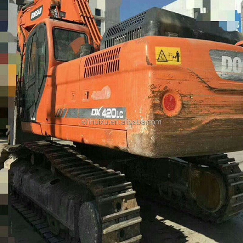 Doosan горячая продажа Высокое качество подержанная гидравлическая экскаватор ДОСАН DX420 Корея происхождение использованная выкопательная машина хорошая цена