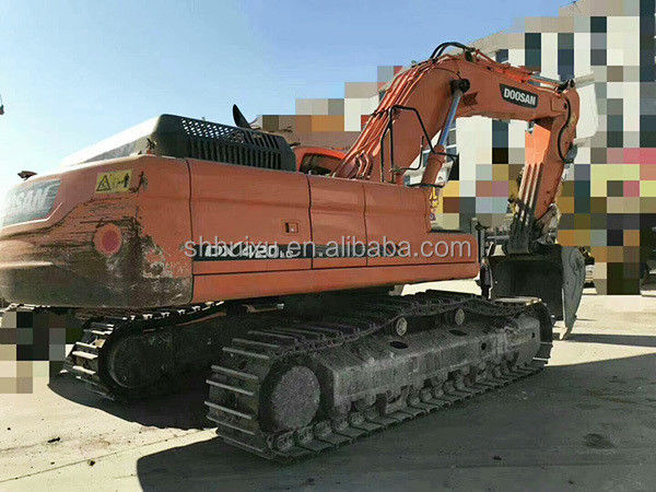Doosan горячая продажа Высокое качество подержанная гидравлическая экскаватор ДОСАН DX420 Корея происхождение использованная выкопательная машина хорошая цена