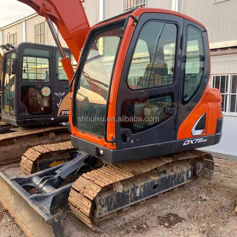 Корейское происхождение использованный мини-копальщик Doosan75 качественная строительная машина/Второй рукой гидравлический ползучий экскаватор DOOSAN75 горячая продажа