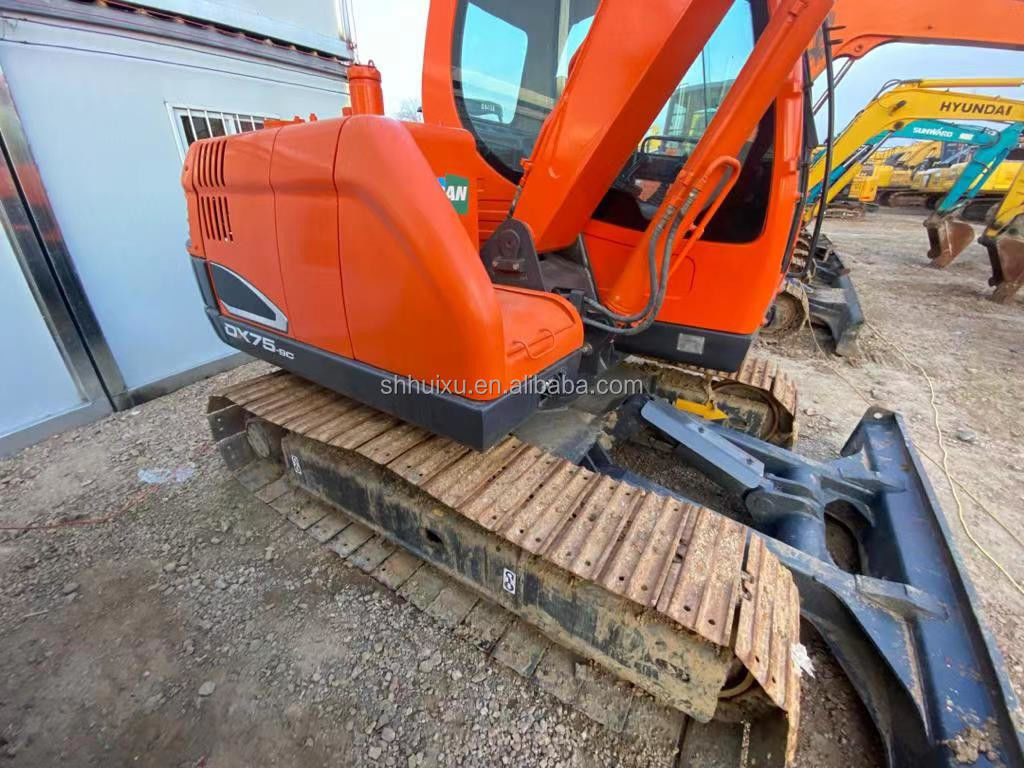 Корейское происхождение использованный мини-копальщик Doosan75 качественная строительная машина/Второй рукой гидравлический ползучий экскаватор DOOSAN75 горячая продажа