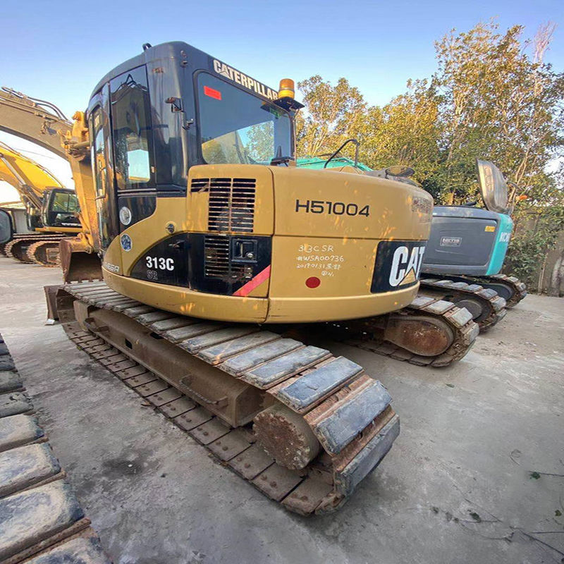 Подержанный хорошего качества экскаватор для полёта Использованный Caterpillar cat313C / подержанный японский двигатель cat 313C