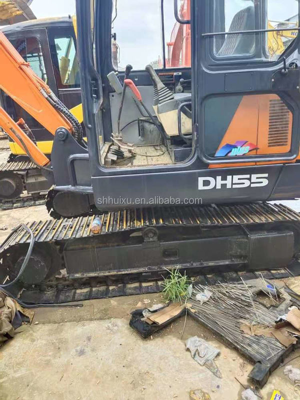 Doosan горячая продажа Мини экскаватор использованный doosan ex55 Вторая рука гидравлический ползучий экскаватор DOOSAN DH55 Корея происхождение