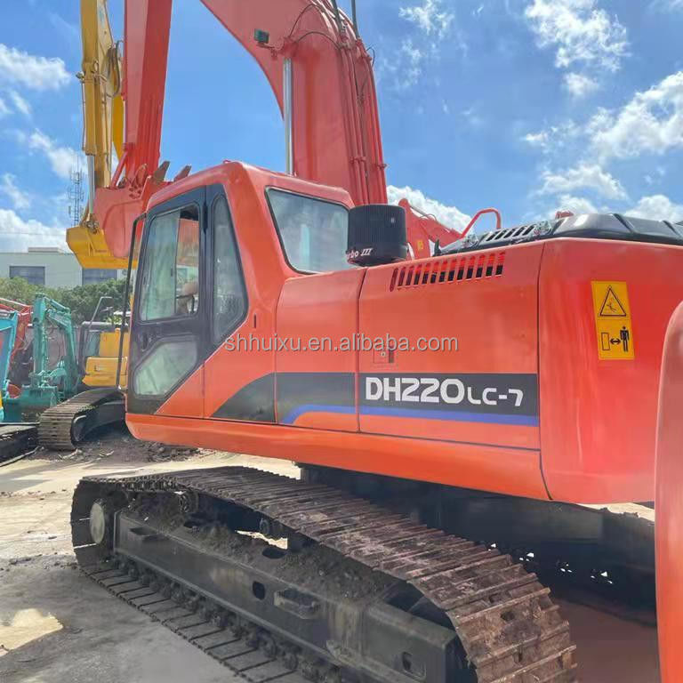 Doosan горячая продажа Doosan DH220lc использованный экскаватор/Употребленная выкопательная машина Doosan DH220-7 Корея происхождение для продажи