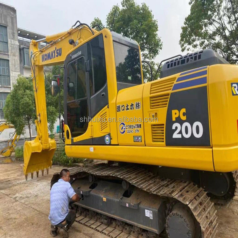 Komatsu Вторая рука гидравлический ползучий экскаватор хорошее качество Использованная выкопательная машина Япония происхождение использованный komatsu pc200-8 экскаватор Komatsu экскаватор