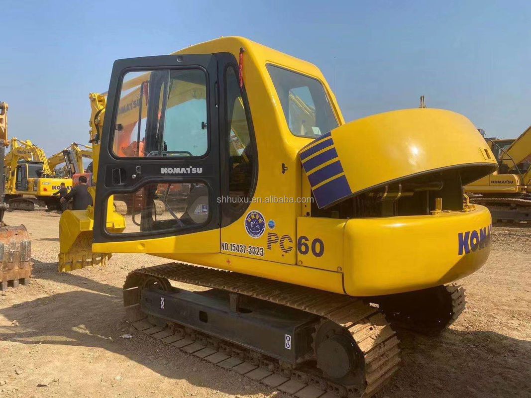 Komatsu PC60 гидравлический ползучий экскаватор 6 тонн высококачественный подержанный экскаватор Япония происхождение дешевая цена Komatsu экскаватор