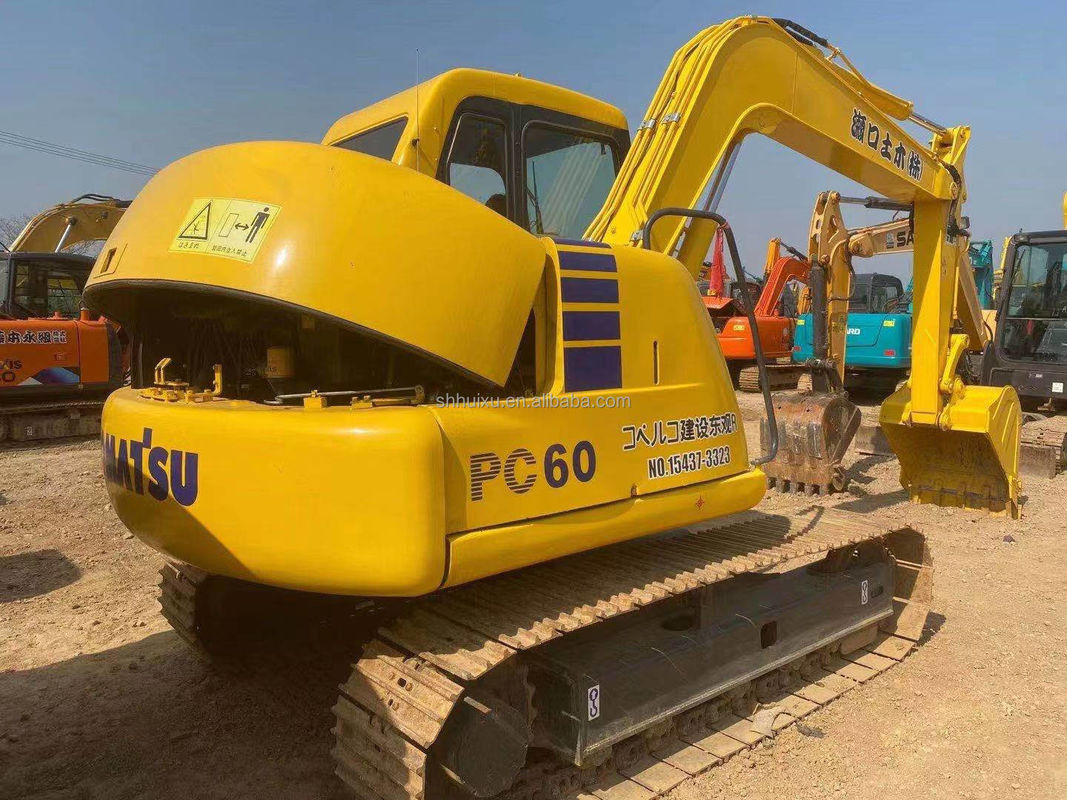 Komatsu PC60 гидравлический ползучий экскаватор 6 тонн высококачественный подержанный экскаватор Япония происхождение дешевая цена Komatsu экскаватор