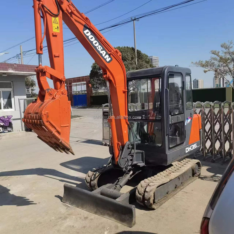 Doosan горячая продажа Подержанный оригинальный экскаватор Doosan DH35, Doosan мини экскаватор с лезвием дозера, Doosan DH35 DH55 DH60 DH70 DH80 DX80 DX75 на складе