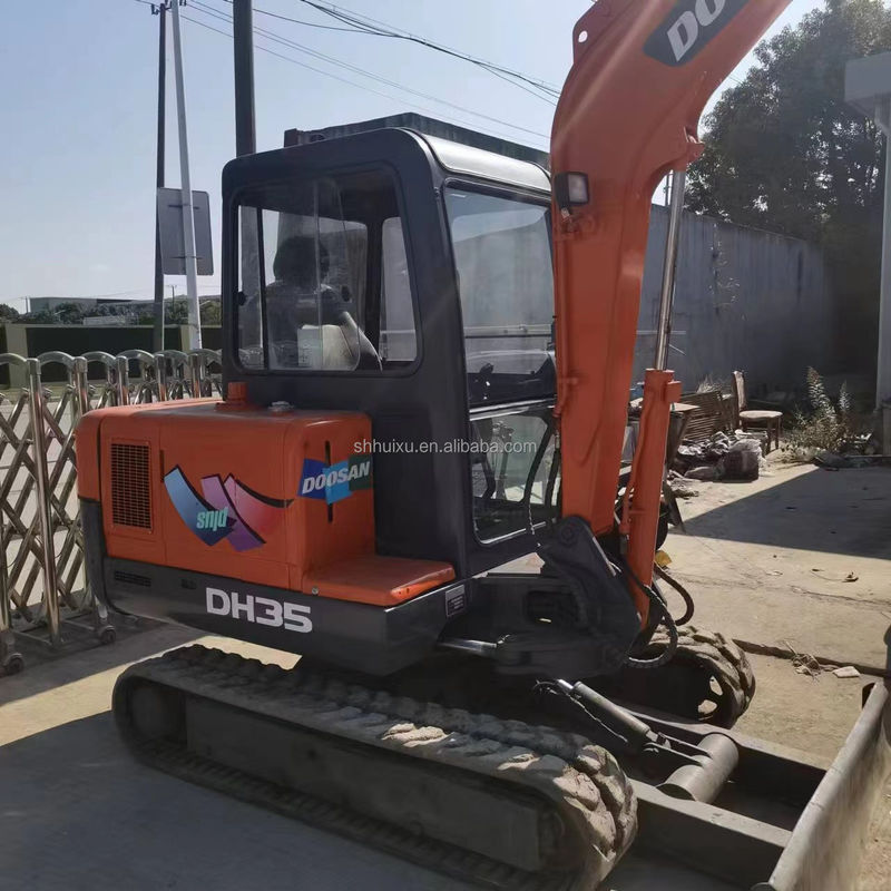 Doosan горячая продажа Подержанный оригинальный экскаватор Doosan DH35, Doosan мини экскаватор с лезвием дозера, Doosan DH35 DH55 DH60 DH70 DH80 DX80 DX75 на складе