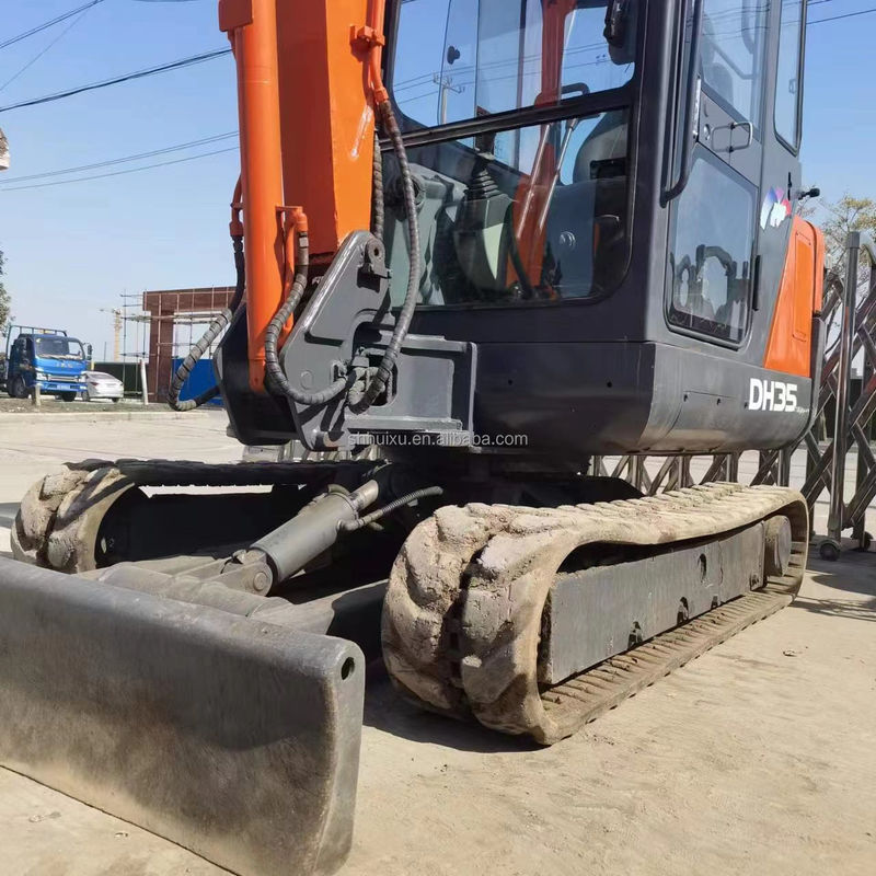 Doosan горячая продажа Подержанный оригинальный экскаватор Doosan DH35, Doosan мини экскаватор с лезвием дозера, Doosan DH35 DH55 DH60 DH70 DH80 DX80 DX75 на складе