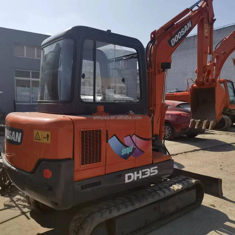 Doosan горячая продажа Подержанный оригинальный экскаватор Doosan DH35, Doosan мини экскаватор с лезвием дозера, Doosan DH35 DH55 DH60 DH70 DH80 DX80 DX75 на складе