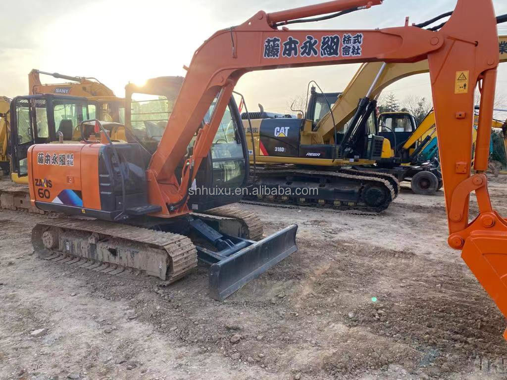 Hitachi на складе Hitachi ex60 японский подержанный экскаватор продажа/вторая рука гидравлический экскаватор в хорошем состоянии HITACHI 60