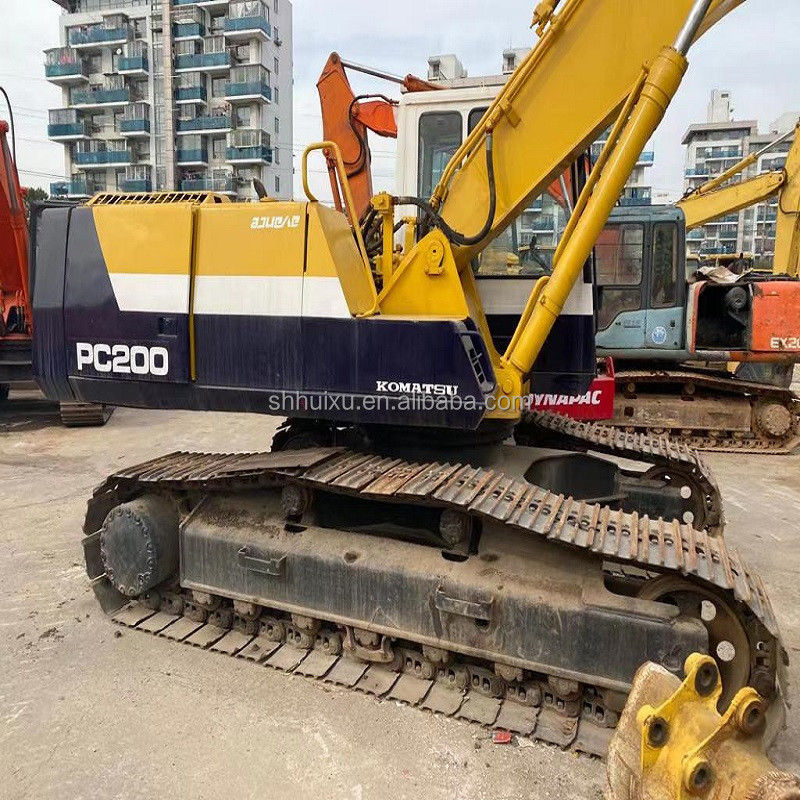 Komatsu Использованный коматсу PC200-7 ползучий экскаватор подержанная выкопательная машина Япония происхождение для продажи Коматсу экскаватор