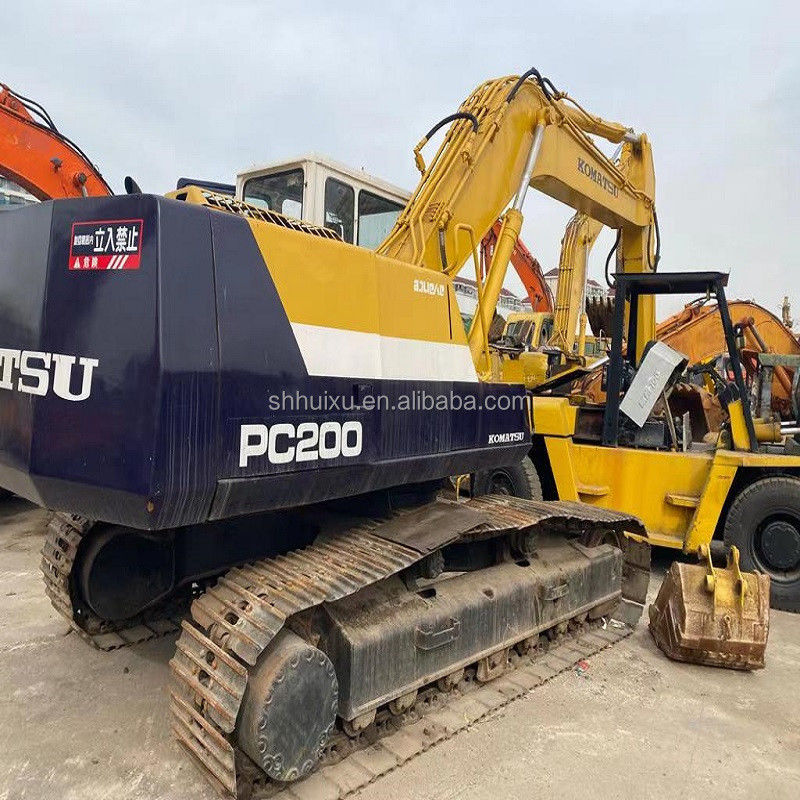 Komatsu Использованный коматсу PC200-7 ползучий экскаватор подержанная выкопательная машина Япония происхождение для продажи Коматсу экскаватор