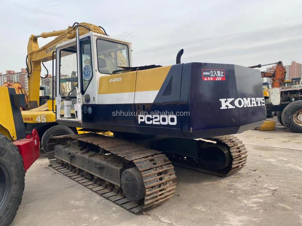 Komatsu Использованный коматсу PC200-7 ползучий экскаватор подержанная выкопательная машина Япония происхождение для продажи Коматсу экскаватор