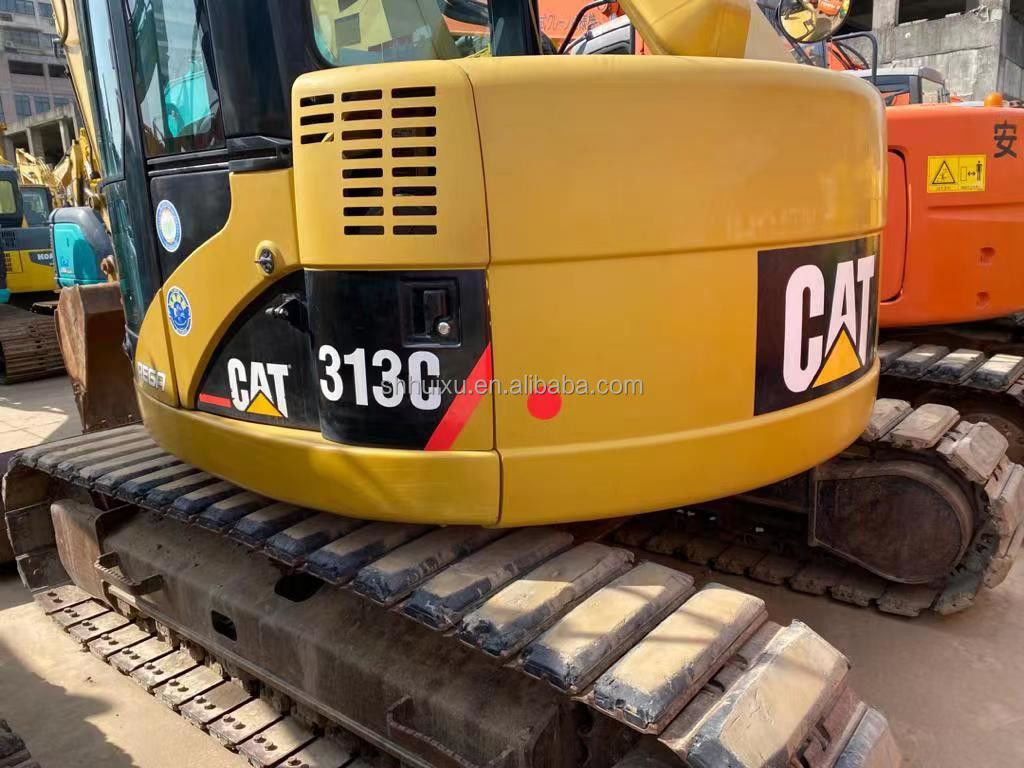 Использованные экскаваторы cat313/ гидравлический ползучий экскаватор низкая цена использованная выкопательная машина CAT313C в хорошем состоянии для продажи