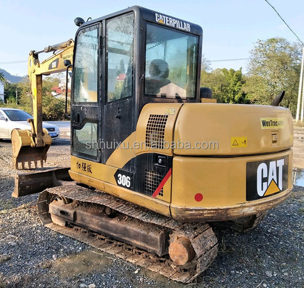 Использованный экскаватор Caterpillar Подержанный небольшой гидравлический ползучий экскаватор CAT306 хорошего качества Caterpillar на складе