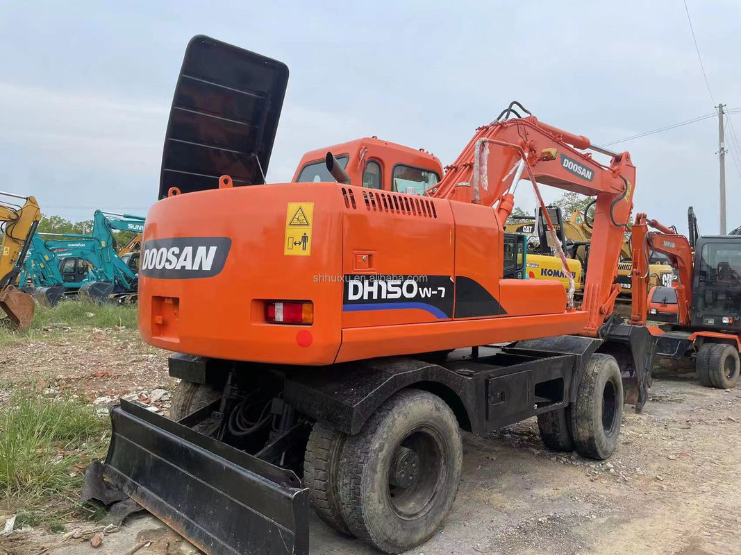 Китай колесный экскаватор Doosan 150 вторая рука экскаватор тяжелая машина большой экскаватор