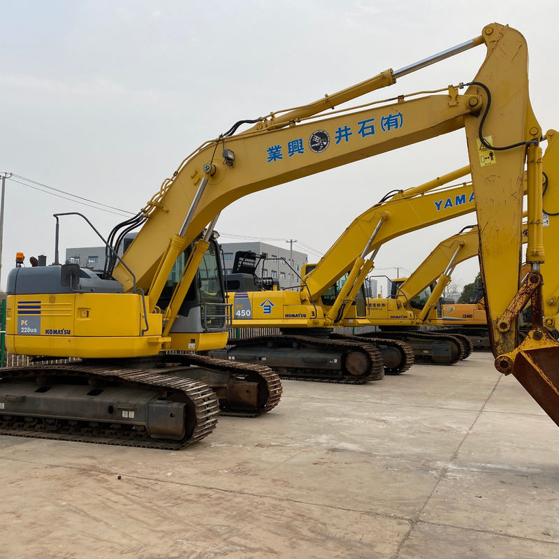 Komatsu Использованная выкапывающая машина KOMATSU PC228US Япония происхождение/Вторая рука гидравлический ползучий экскаватор хорошее качество Komatsu экскаватор