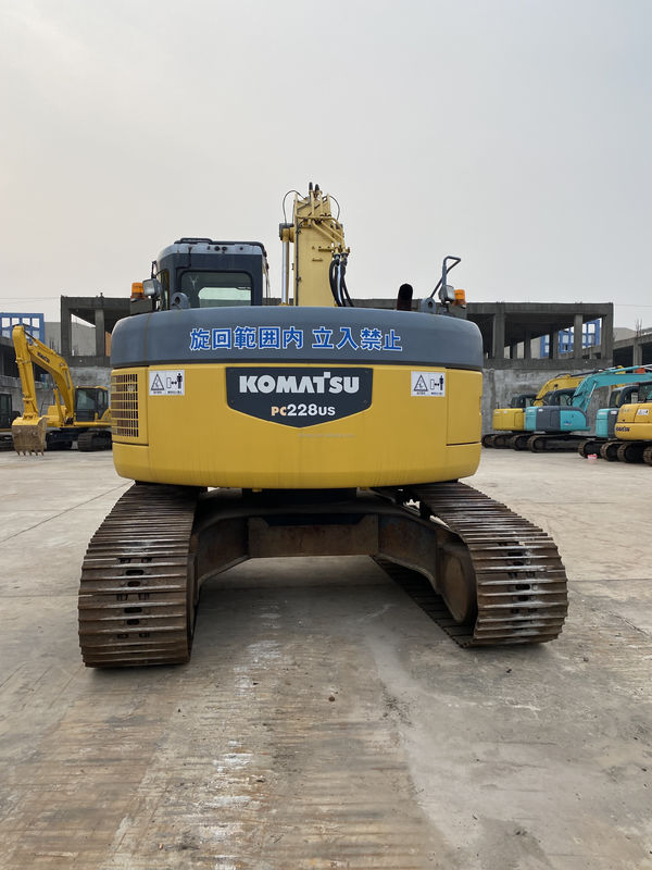 Komatsu Использованная выкапывающая машина KOMATSU PC228US Япония происхождение/Вторая рука гидравлический ползучий экскаватор хорошее качество Komatsu экскаватор