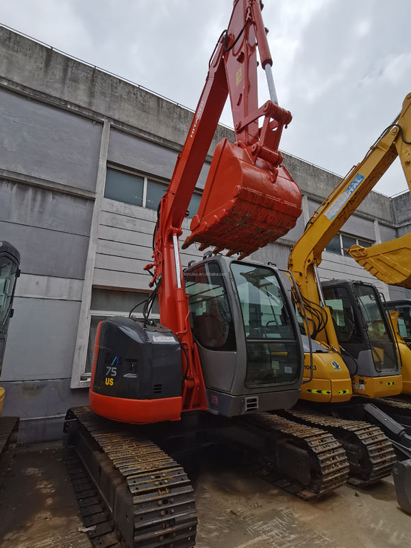 Hitachi горячая продажа Подержанный Hitachi 75US гидравлический экскаватор рогатый Япония происхождение использованный мини-копальщик хорошее качество Дешевая цена