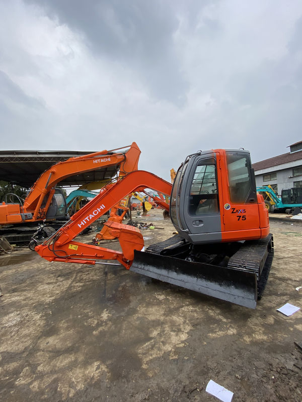 Hitachi горячая продажа Подержанный Hitachi 75US гидравлический экскаватор рогатый Япония происхождение использованный мини-копальщик хорошее качество Дешевая цена