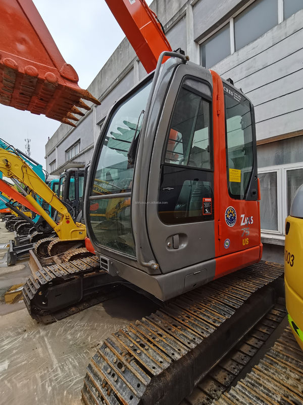 Hitachi горячая продажа Подержанный Hitachi 75US гидравлический экскаватор рогатый Япония происхождение использованный мини-копальщик хорошее качество Дешевая цена