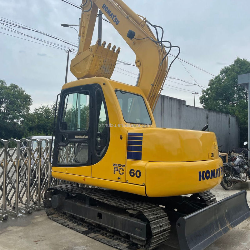 Экскаватор с ползучей ручкой Komatsu PC60 6 тонн использованная гидравлическая высокое качество/вторая рука мини-экскаватор Komatsu PC60 Япония происхождение дешевая цена Komatsu экскаватор
