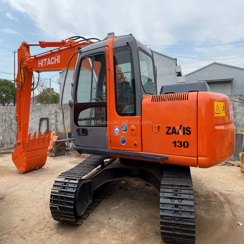 Hitachi горячая продажа Роббировая экскаватор Хитачи ZX130 подержанная Гидравлическая Хорошее состояние/Подержанная выкопательная машина дешевая цена