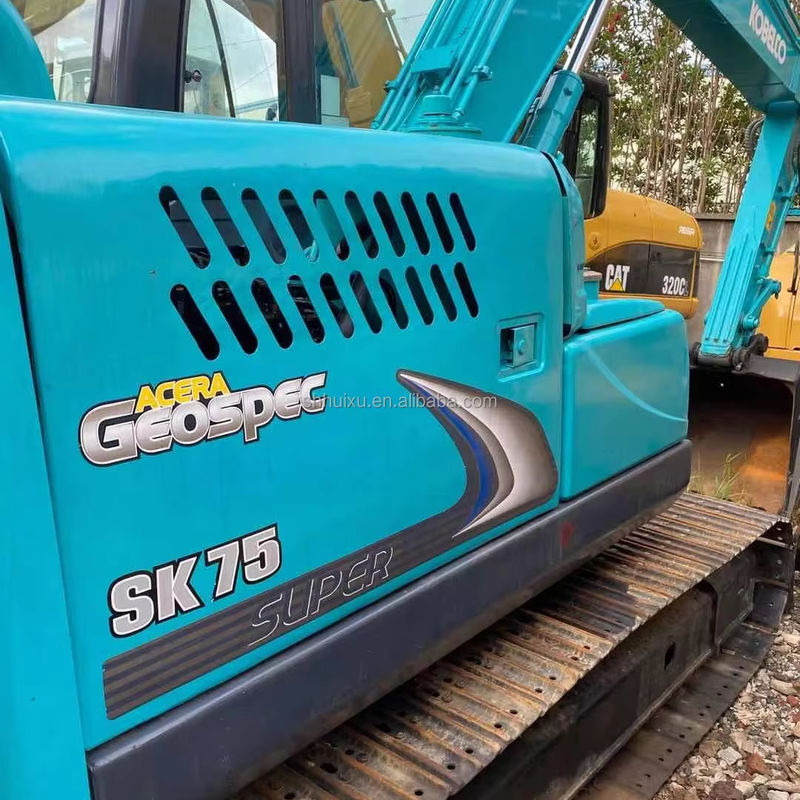 7.5 тонны Япония Использованный экскаватор Kobelco Подержанный экскаватор Kobelco 75