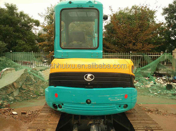 Япония качество использованный экскаватор Kubota 155 маленький 5,5 тонны мини вторую руку ползучий экскаватор с лезвием и линией разрыва