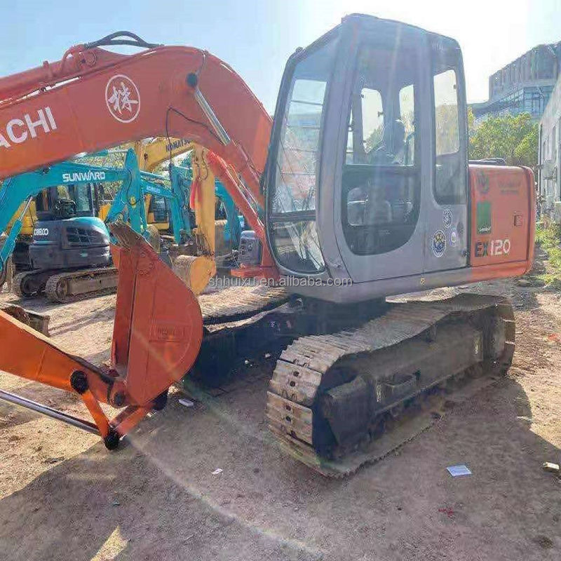 Hitachi на складе Самый продаваемый Hitachi EX120 подержанный гидравлический экскаватор/подержанная выкопательная машина Hitachi EX120 Дешевая цена