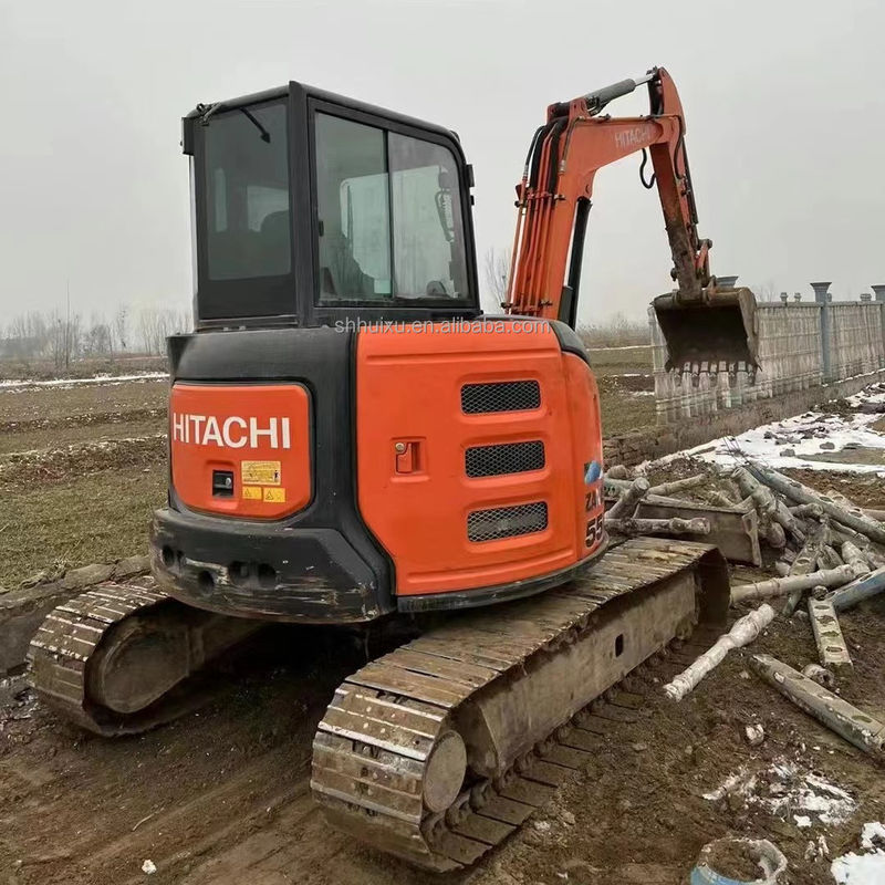 Hitachi горячая продажа Подержанный мини-экскаватор Hitachi ZX55U Дешевая цена/хорошее качество Hitachi ZX55U Подержанный гидравлический экскаватор