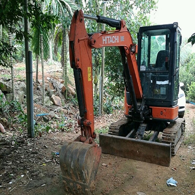 использованный Hitachi ZX35 ползучий экскаватор 3,5 тонны мини-экскаватор ZX35U с приспособлениями гидравлический ZX35U-3