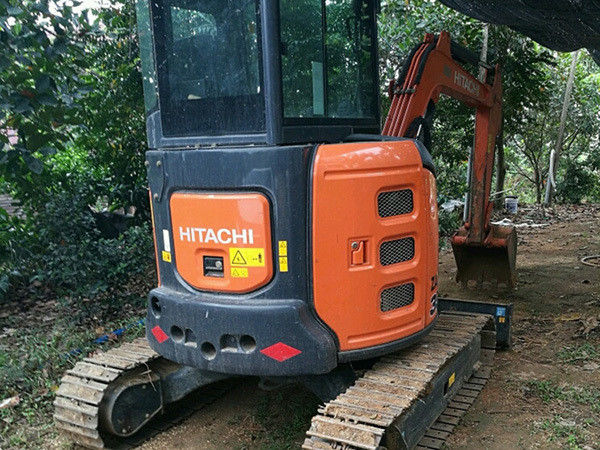 использованный Hitachi ZX35 ползучий экскаватор 3,5 тонны мини-экскаватор ZX35U с приспособлениями гидравлический ZX35U-3