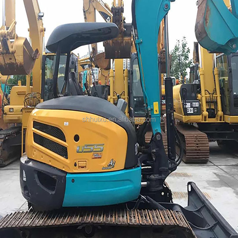Подержанный мини-кашильщик Kubota55 Япония происхождение дешевая цена/вторая рука гидравлический ползучий экскаватор Kubota55 Высокое качество