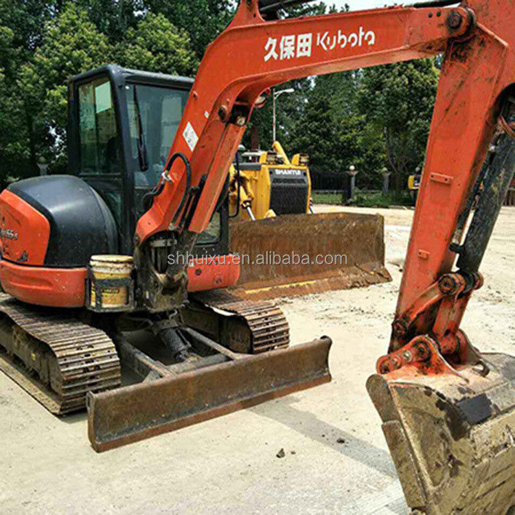 Подержанный мини-кашильщик Kubota55 Япония происхождение дешевая цена/вторая рука гидравлический ползучий экскаватор Kubota55 Высокое качество