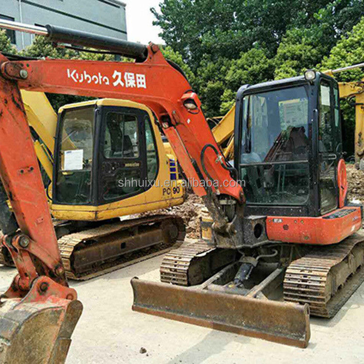 Подержанный мини-кашильщик Kubota55 Япония происхождение дешевая цена/вторая рука гидравлический ползучий экскаватор Kubota55 Высокое качество