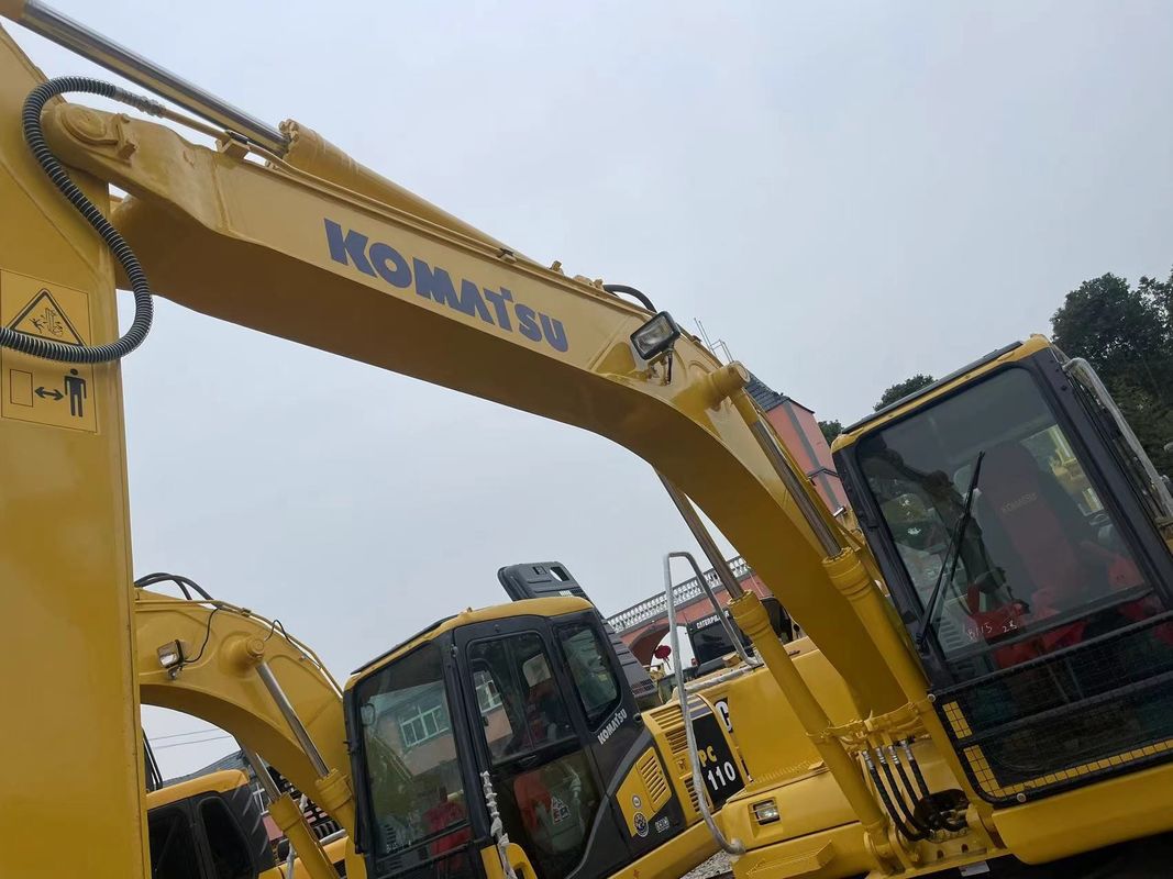 Использованная Япония Строительная машина Улучшенная Komatsu PC130Экскаватор/использованное тяжелое оборудование/Комацу Использованная экскаватор PC 130 Thumb