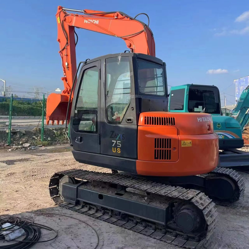 Экскаватор подержанный Hitachi 75 экскаватор небольшие подержанные машины 7,5 тонн гидравлический экскаватор мини-экскаватор