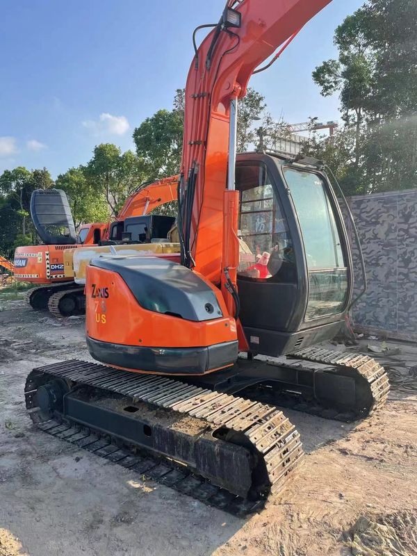 Экскаватор подержанный Hitachi 75 экскаватор небольшие подержанные машины 7,5 тонн гидравлический экскаватор мини-экскаватор