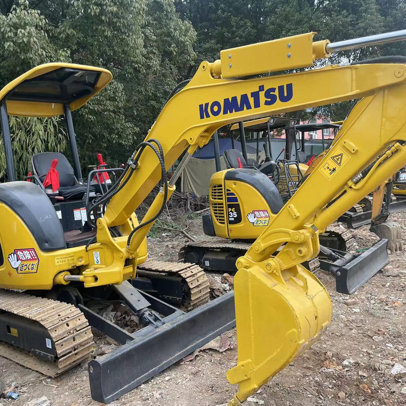Подержанный мини-экскаватор Komatsu PC35 без кабины небольшой экскаватор подержанные машины мини-экскаватор подержанный экскаватор для продажи