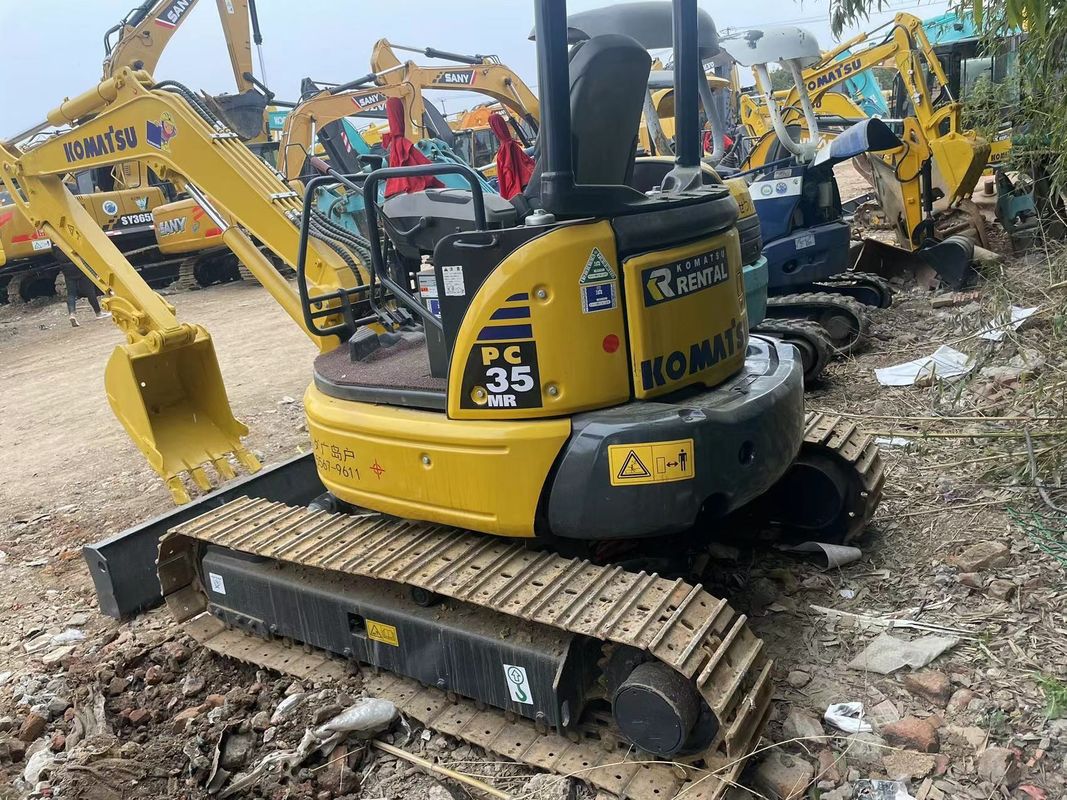 Подержанный мини-экскаватор Komatsu PC35 без кабины небольшой экскаватор подержанные машины мини-экскаватор подержанный экскаватор для продажи