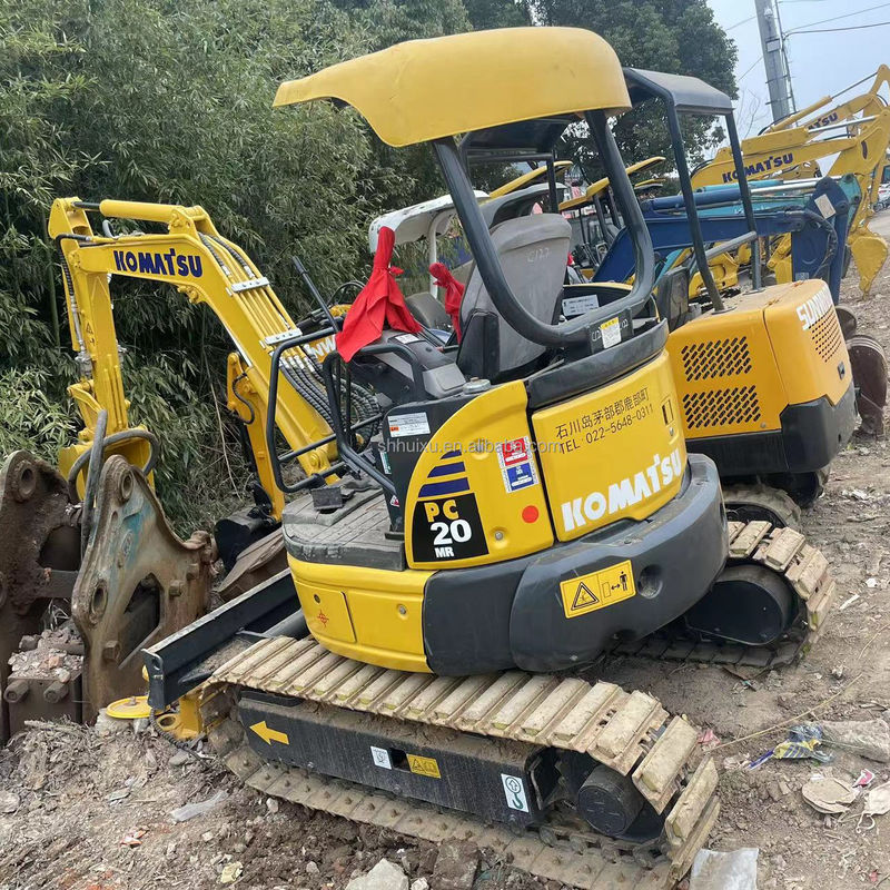 низкая цена на складе мини экскаватор Komatsu PC20 без кабины экскаватор Япония Использованный Komatsu гидравлический мини экскаватор ползучий