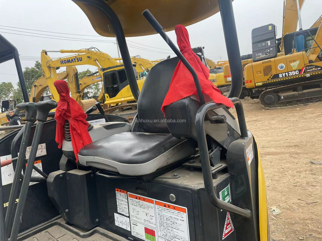 низкая цена на складе мини экскаватор Komatsu PC20 без кабины экскаватор Япония Использованный Komatsu гидравлический мини экскаватор ползучий