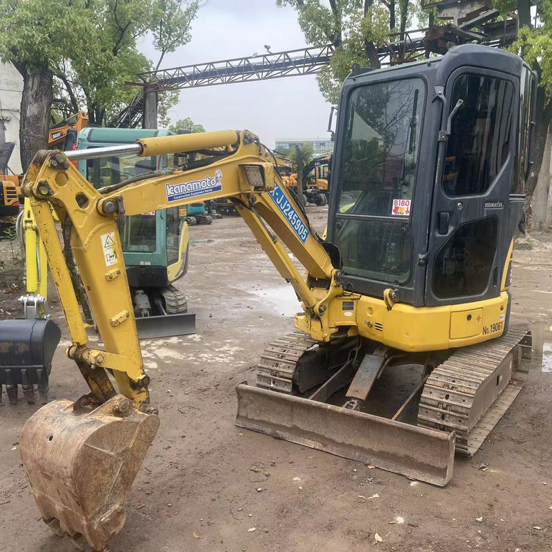 низкая цена использованный экскаватор Komatsu PC20 с кабиной импорт экскаватор Япония Komatsu гидравлический ползучий подержанный экскаватор