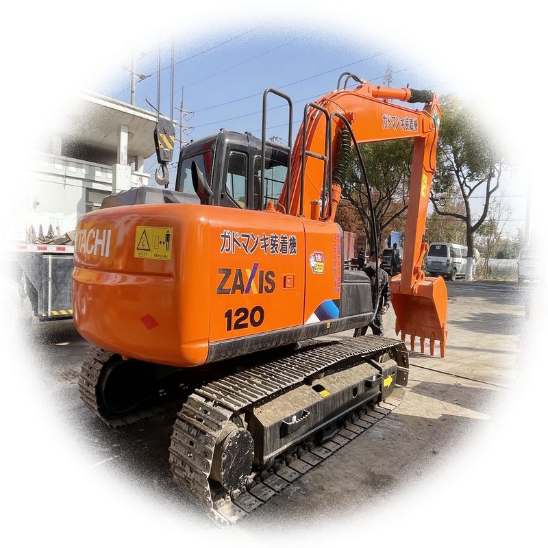 Подержанная машина Подержанная экскаваторная выкопательная машина HITACHI 120 По низкой цене Продажа