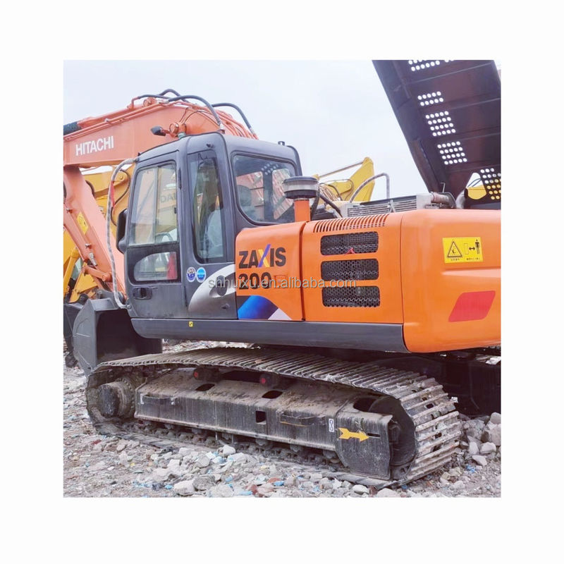 Подержанный экскаватор Hitachi ZX200 подержанная машина строительства в хорошем состоянии для продажи